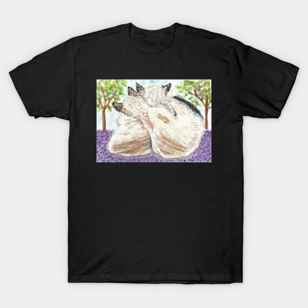 Siamese kitten cat snuggles T-Shirt by SamsArtworks